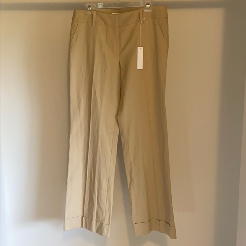 Trina Turk Size 10 Linen Slacks NWT